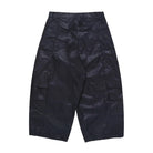 navy waxed pants on a white background