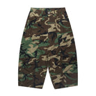 Camouflage pants on a white background