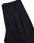 Navy pants on a white background