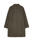 Dark brown coat on a white background