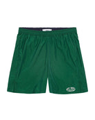 green shorts on white background