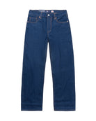 Blue jeans on a white background