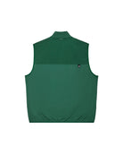 Green sleeveless jacket on a white background