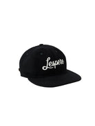 Black cap with 'Lespere' logo on a white background