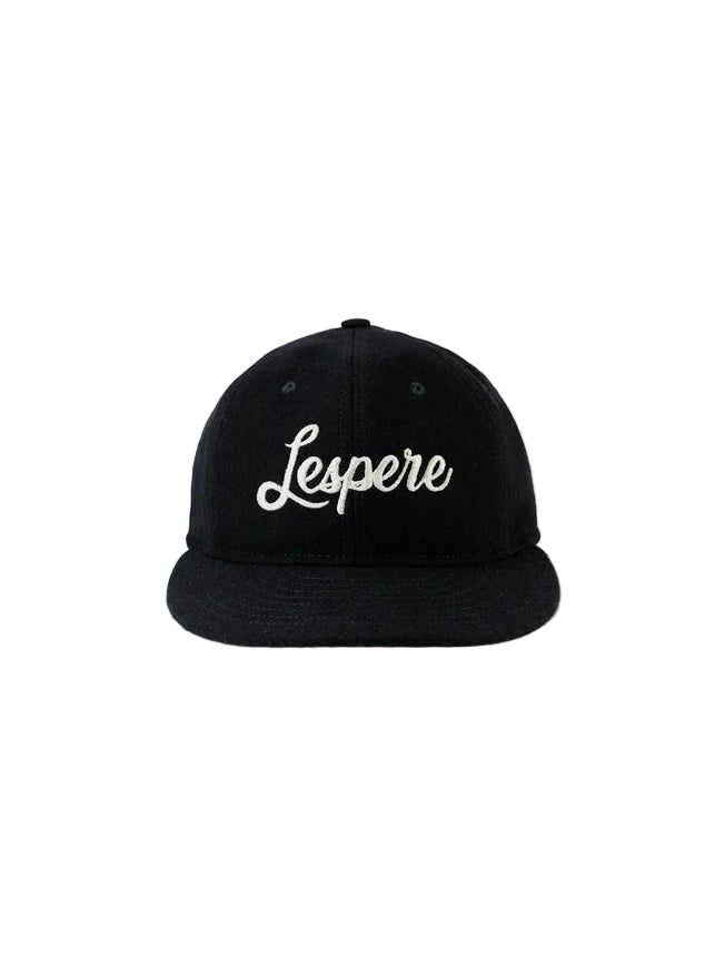 Black cap with 'Lespere' branding on a white background