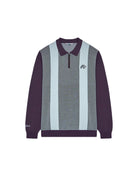 Long-sleeve shirt with a striped design on a white background