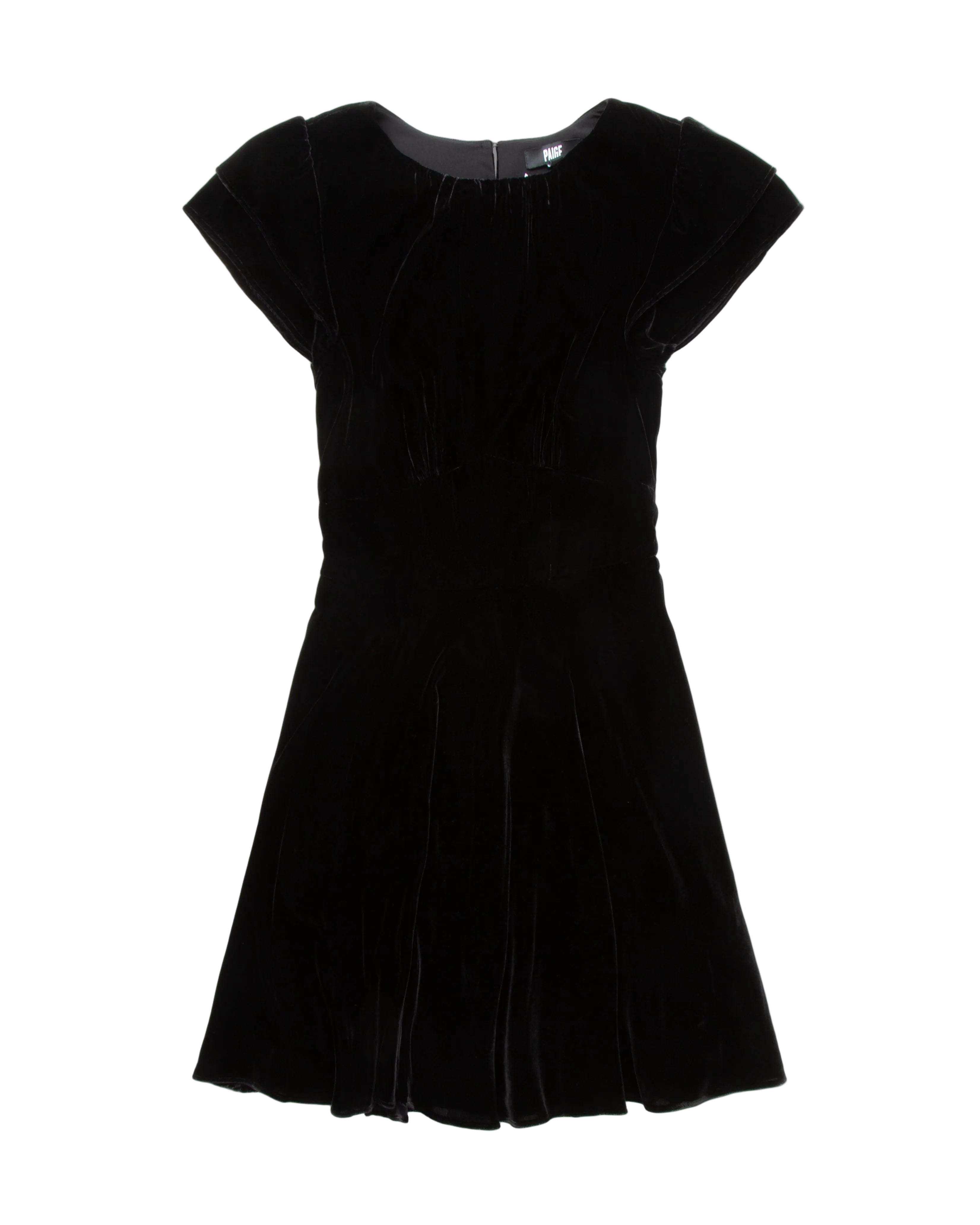 Black dress on a white background