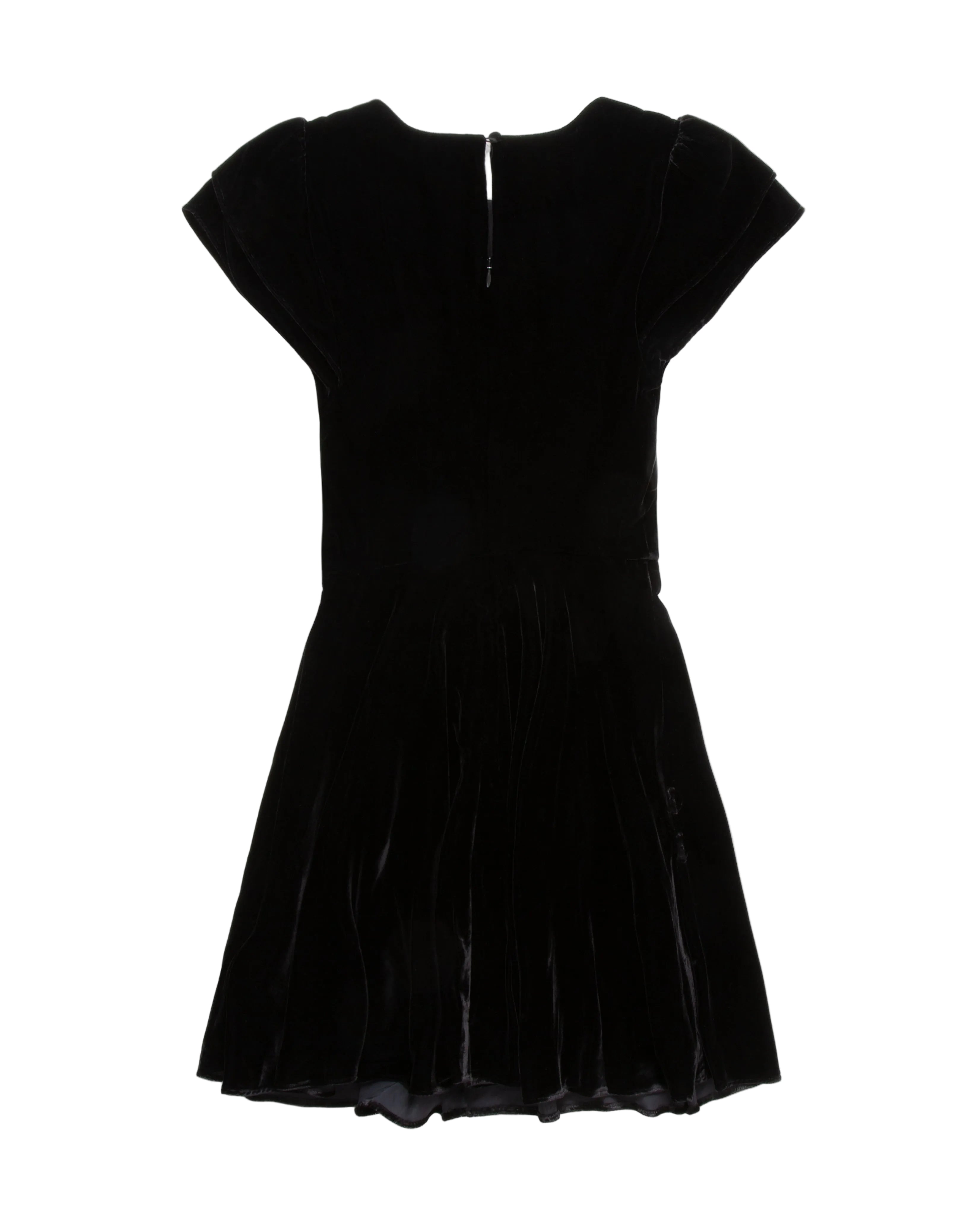 Black dress on a white background