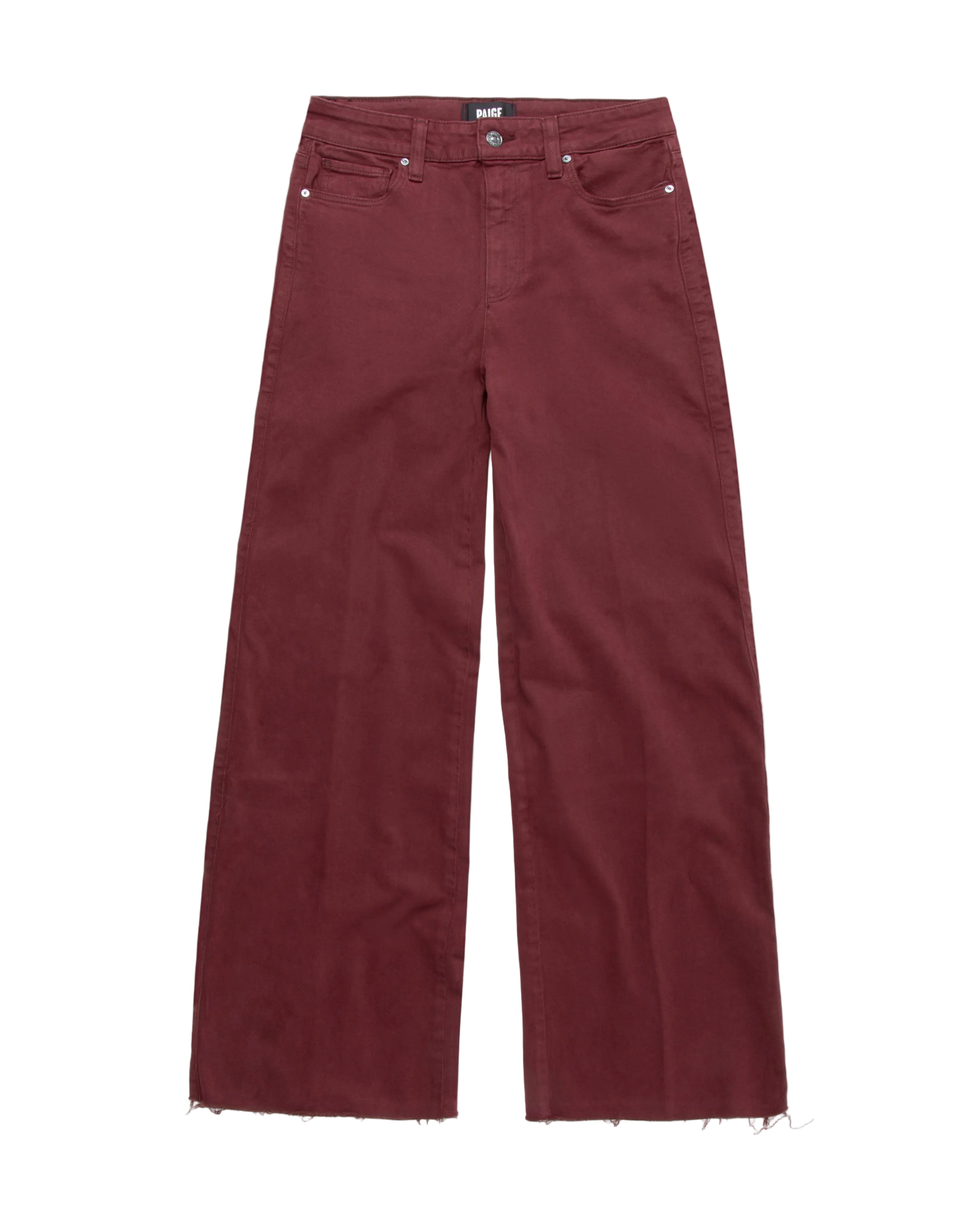 Maroon pants on a white background