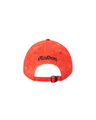 Red cap with 'Malbon' branding on a white background