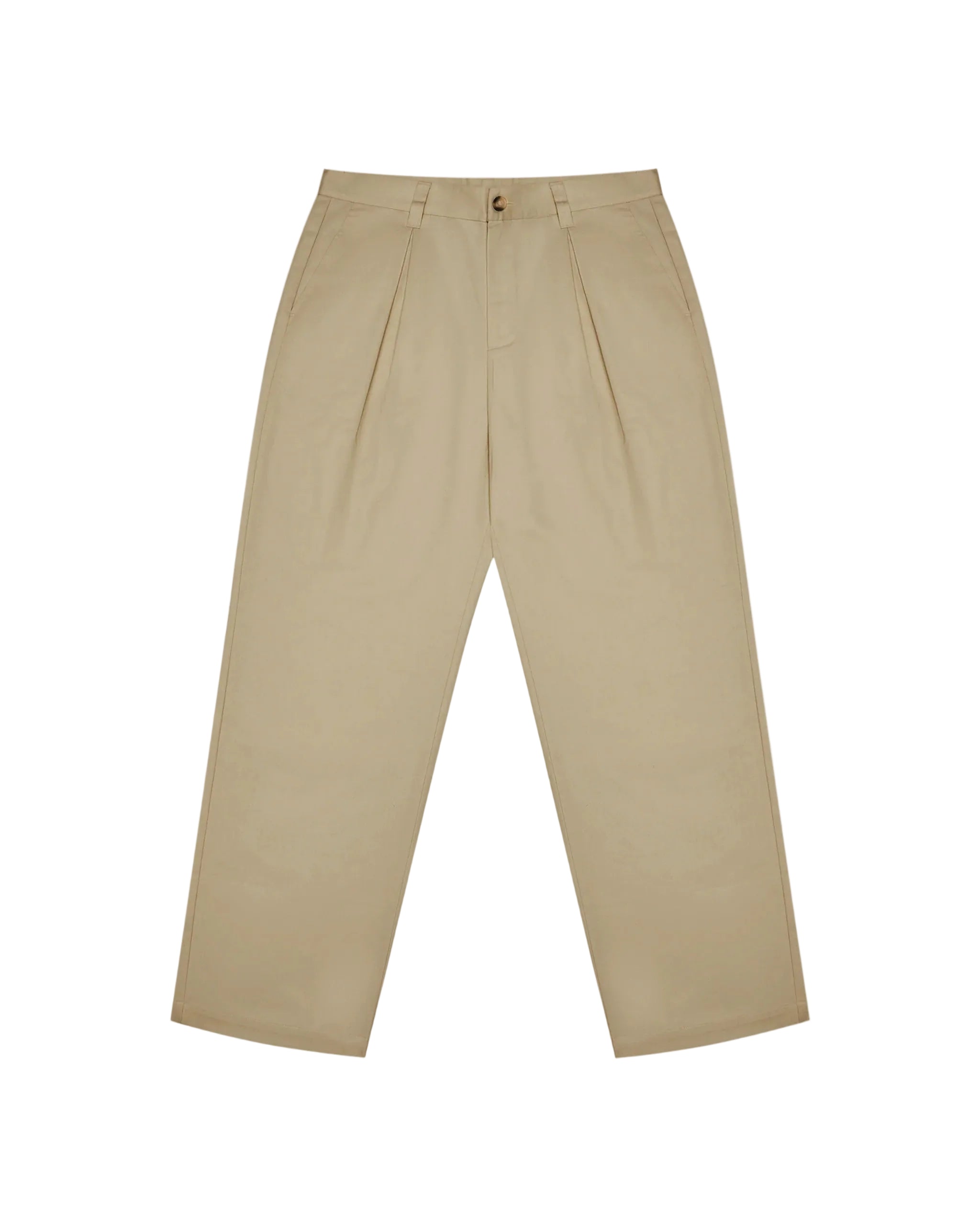 Beige pants on a white background