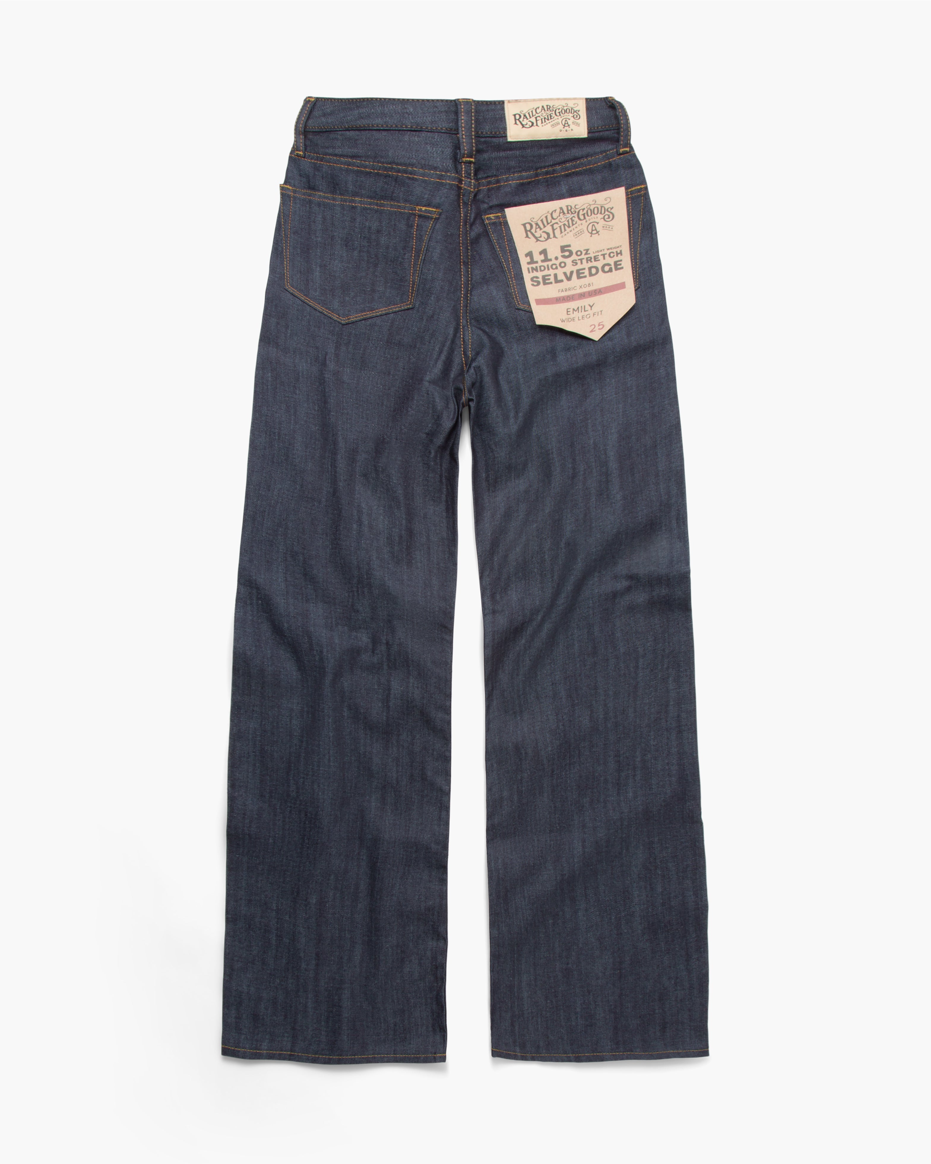 新品・タグ付き　Heve Elegant Line Denim indigo Indigo Barre Denim Knit Walker Wide Leg Jean – Tibi Official