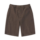 Brown shorts on a white background