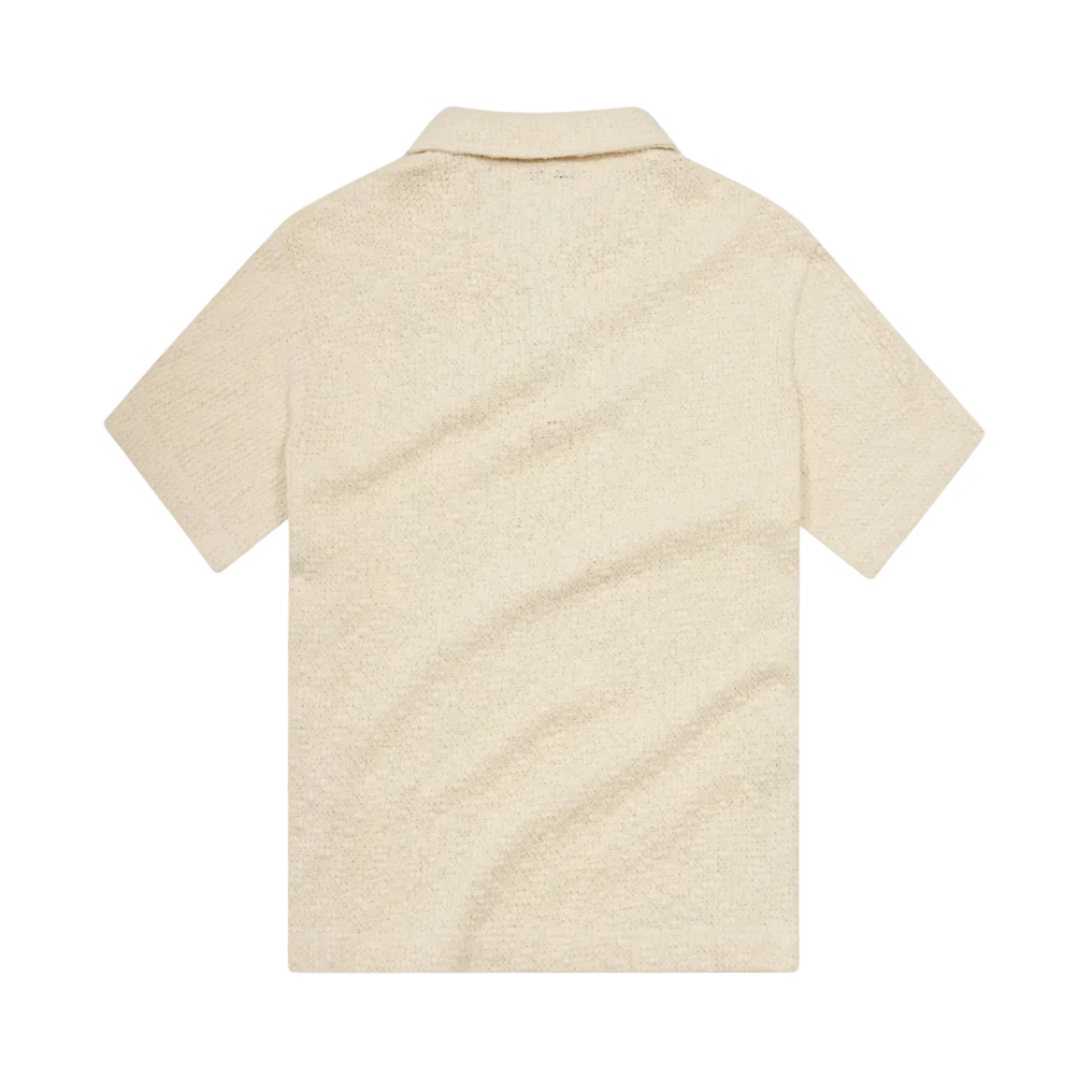 Beige polo shirt on a white background