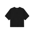 Black t-shirt on a white background