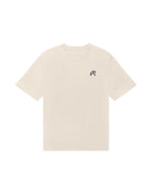 MALBON GOLF Torrey Pines Bermuda Tee in Egret - men's cream t-shirt front view