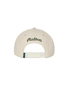 Torrey Pines Rope Hat by Malbon Golf in cream, back view showing embroidered logo
