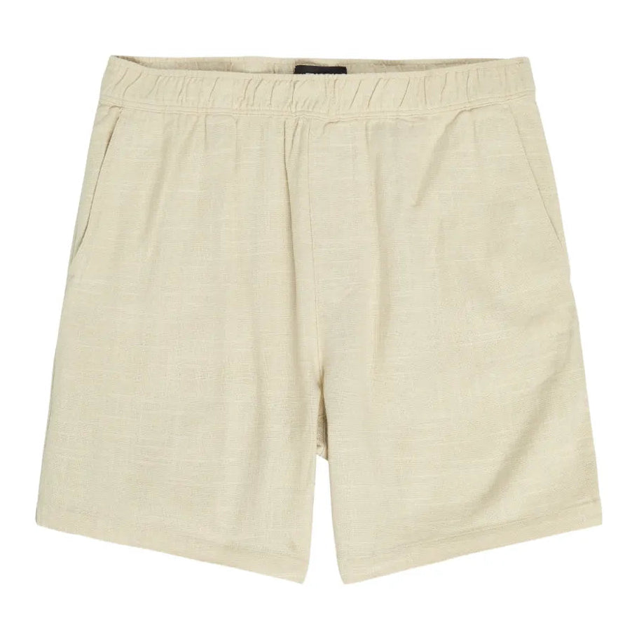 Beige shorts on a white background