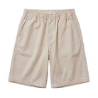 Beige shorts on a white background