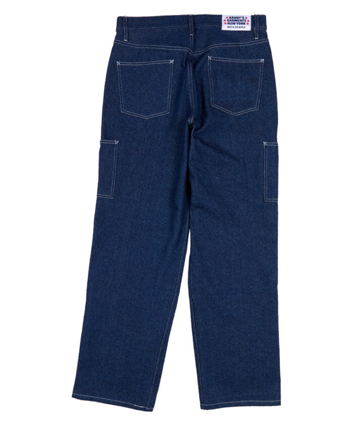 Blue jeans on a white background