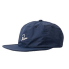 Navy blue cap with a logo on a white background