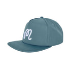 Green cap with a white logo on a white background