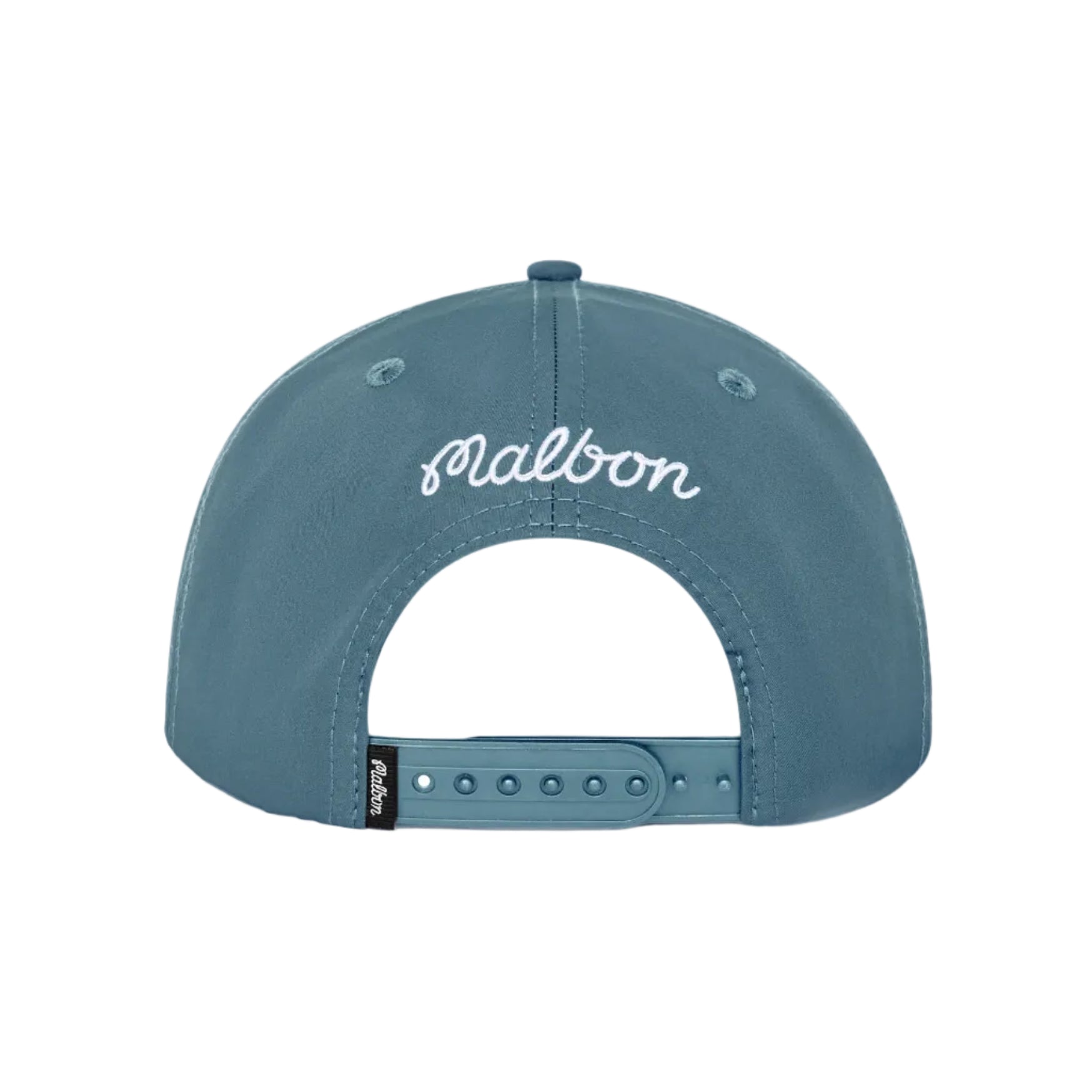 Green cap with a white logo on a white background