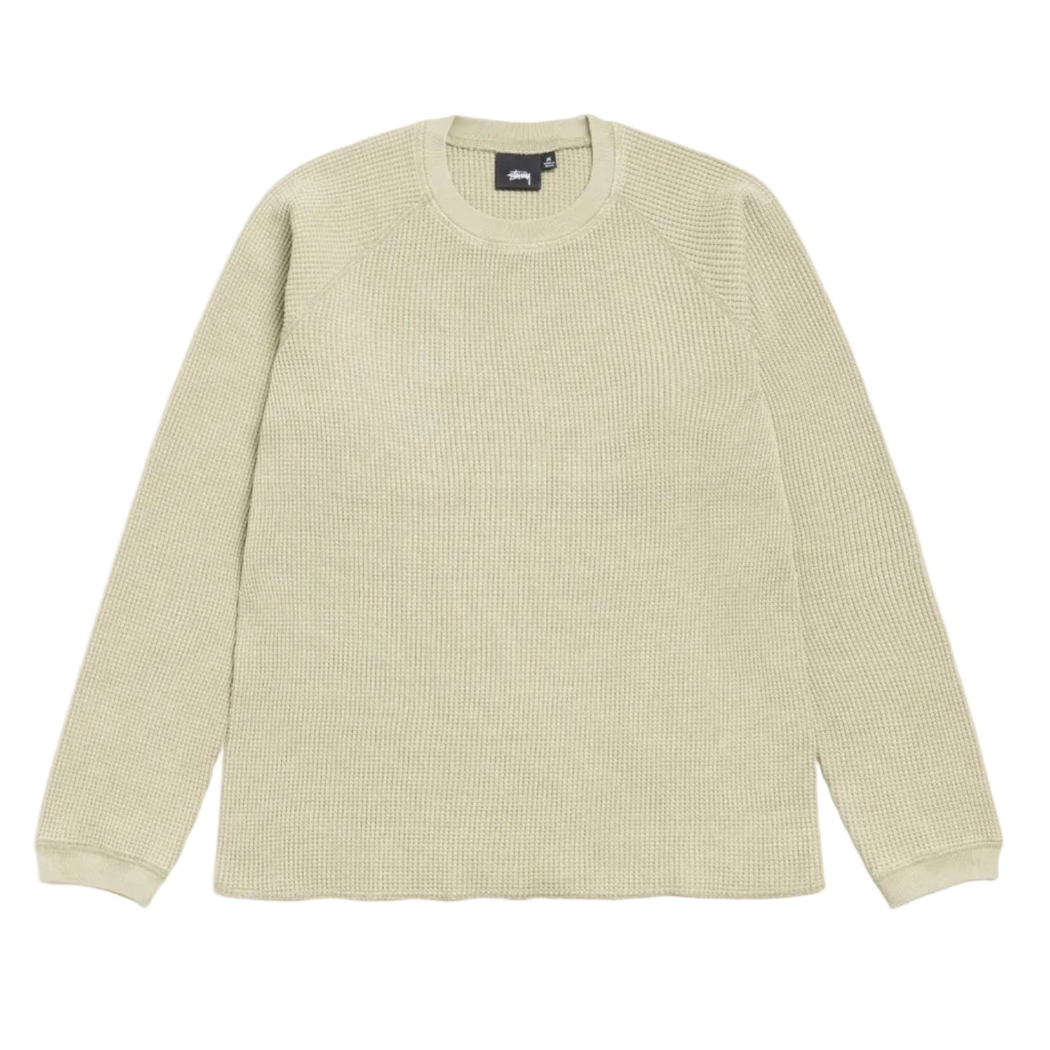 Beige thermal sweater on a white background