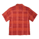 Red plaid shirt on a white background