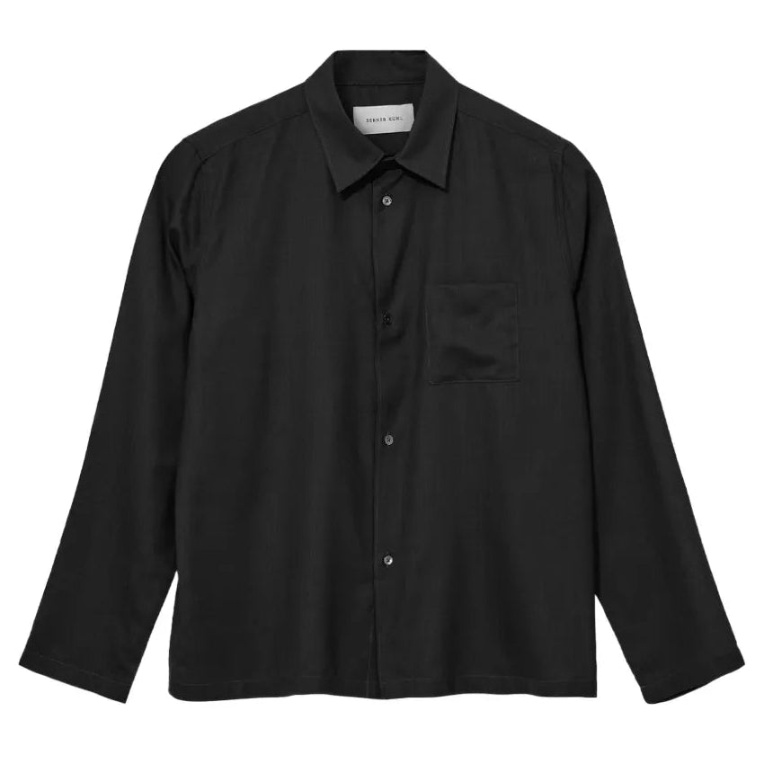 Black shirt on a white background