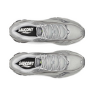 Pair of Saucony running shoes on a white background