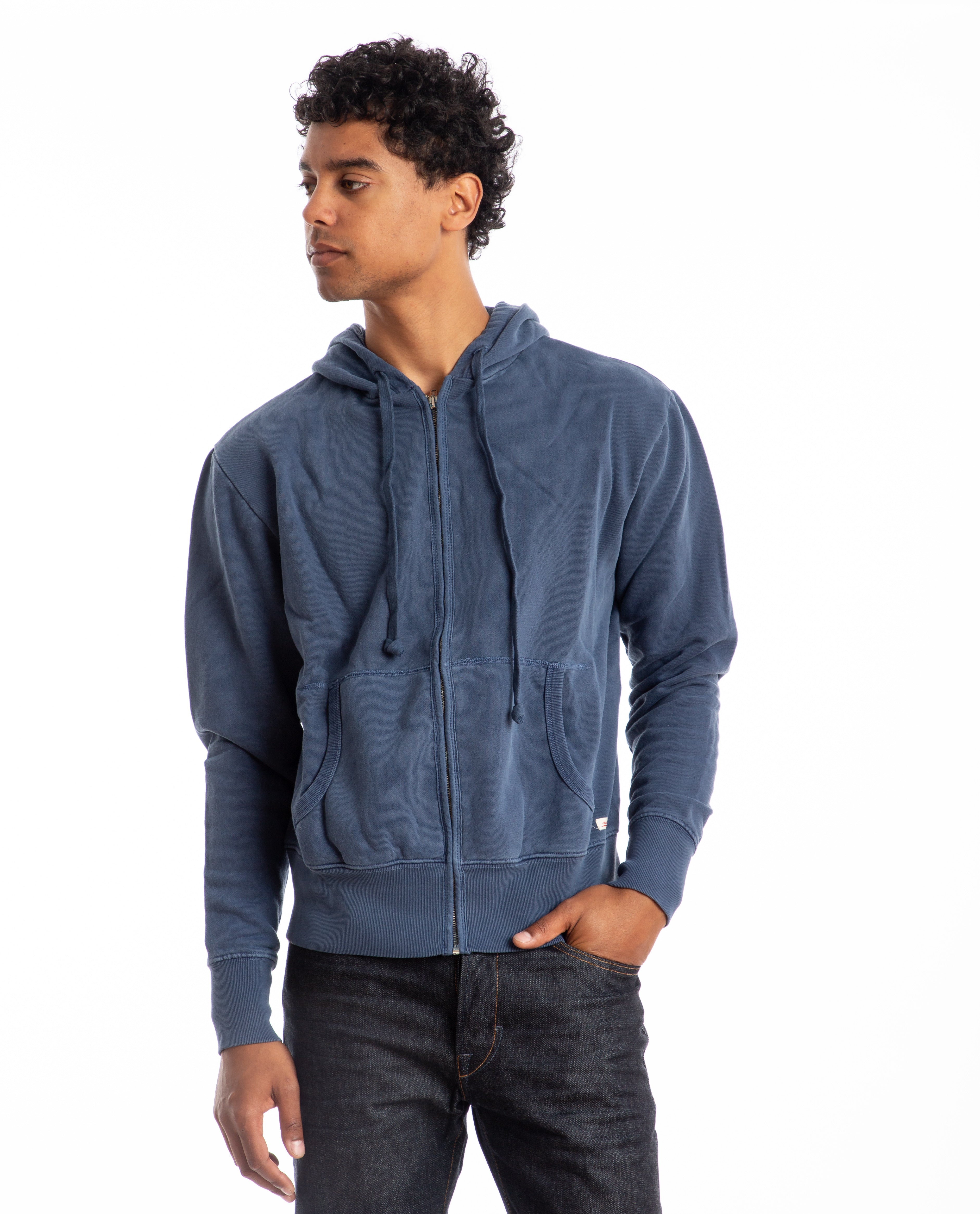 Zip-Up Hoodie Navy – American Rag Cie