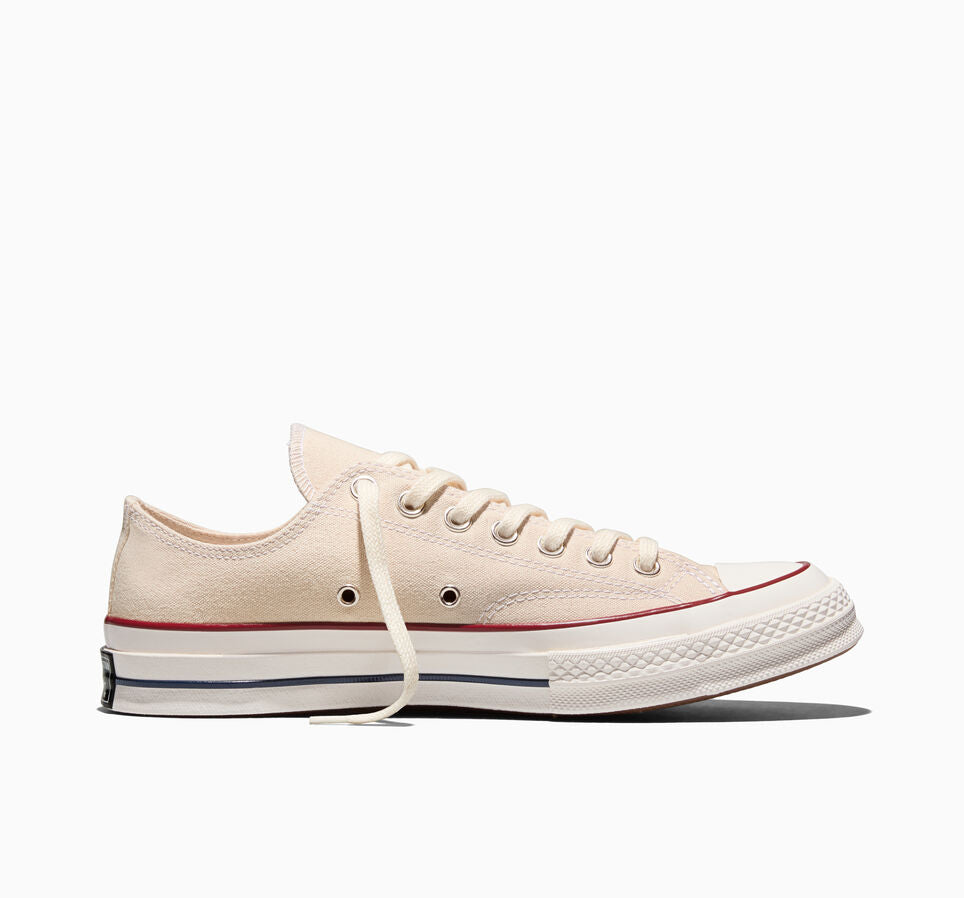 Cream sneaker on a white background