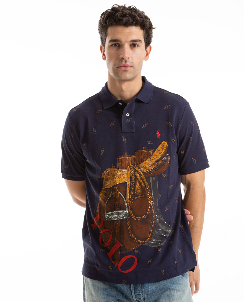 Polo Ralph Lauren Men's Brasil, Custom Fit, Print Polo Shirt NEW
