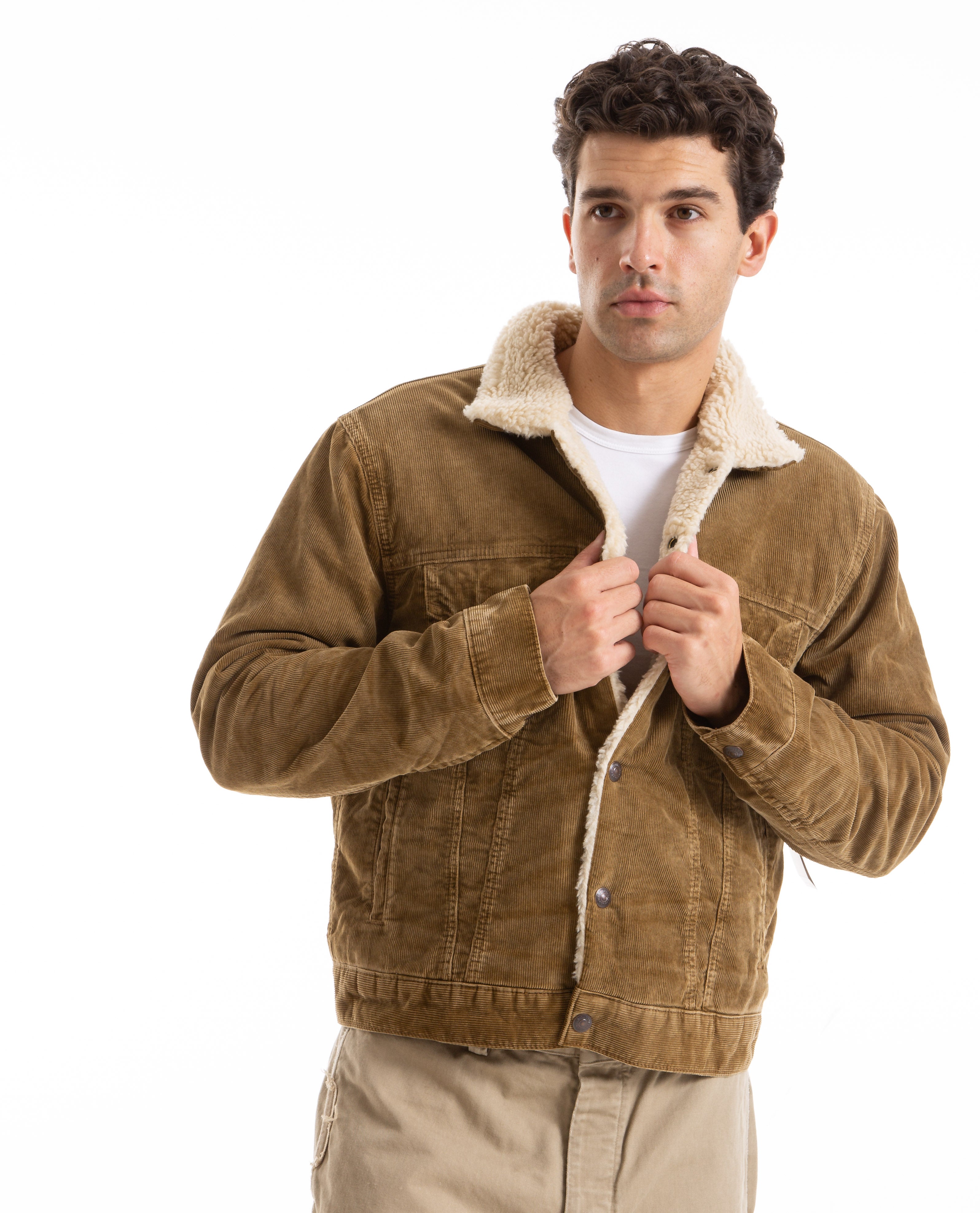 Corduroy Sherpa Trucker Jacket