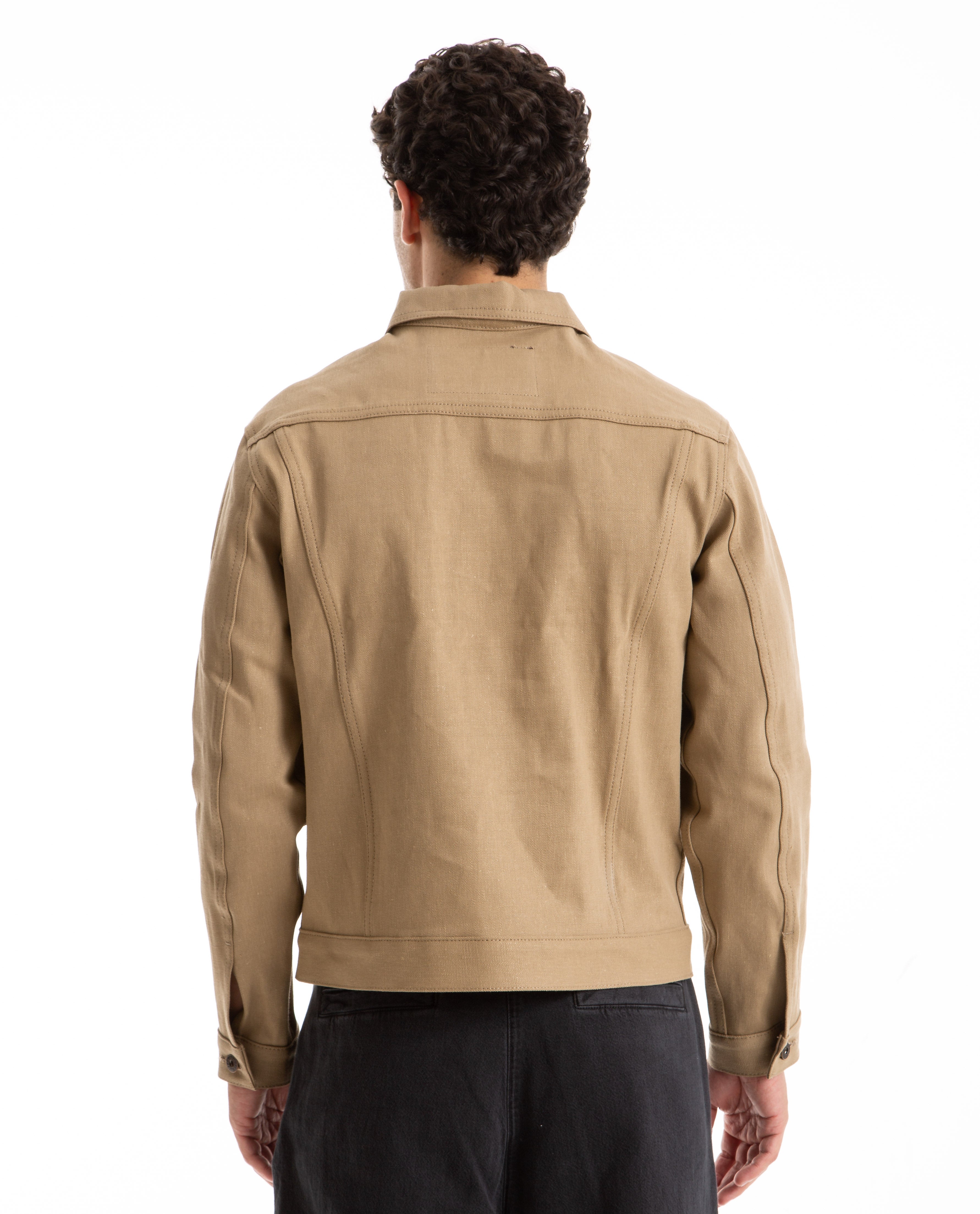 Camel jean store jacket