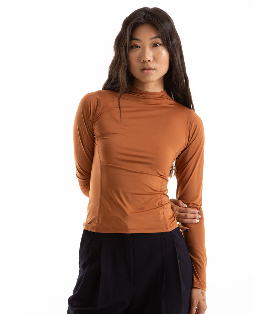 American Rag Womens Popover Knit Blouse Orange Medium レディース