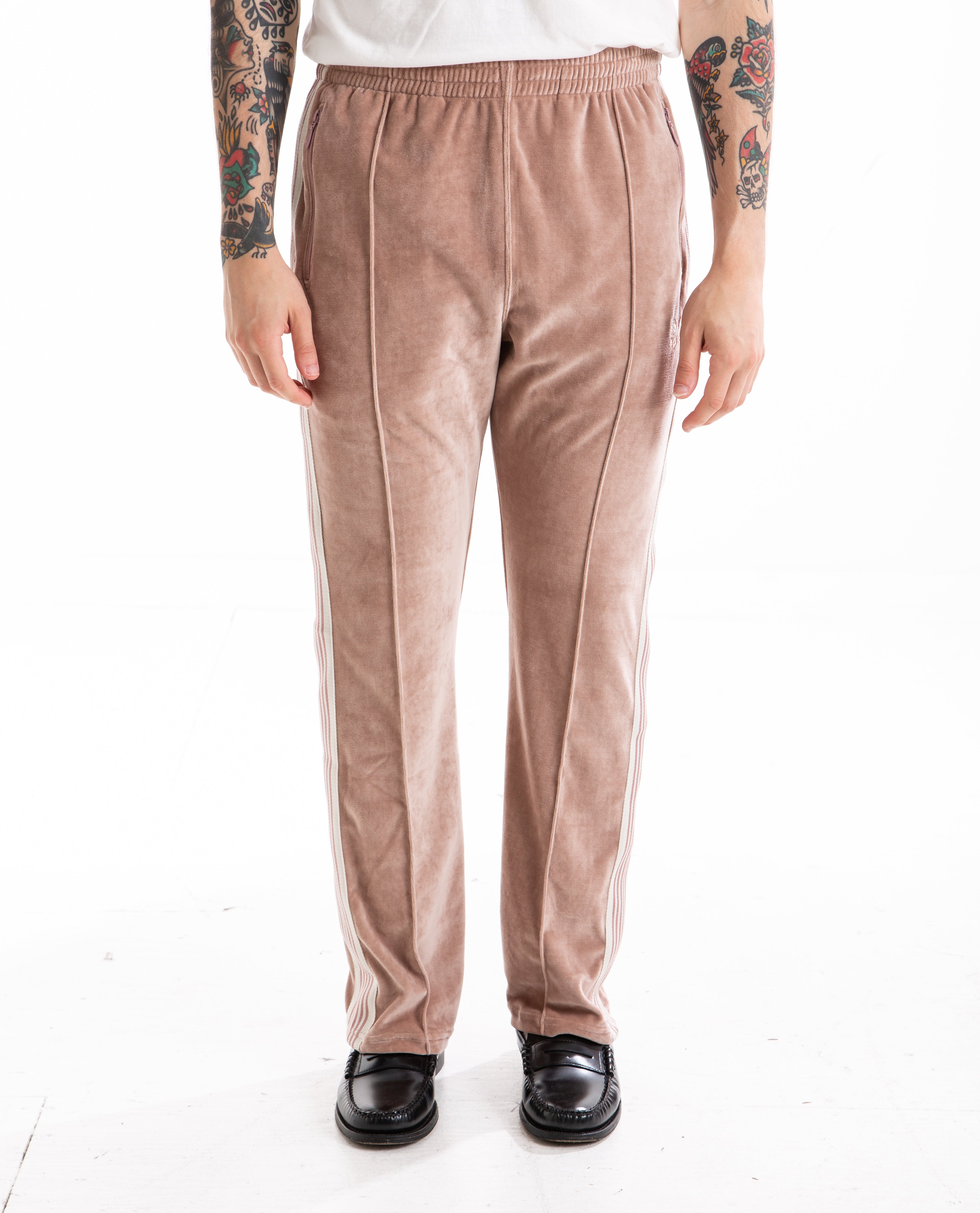 Needles NARROW TRACK PANT OLD ROSE-