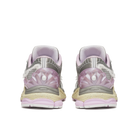 Saucony X Metagirl Progrid Paramount sneakers in pink and gray colorway, rear view