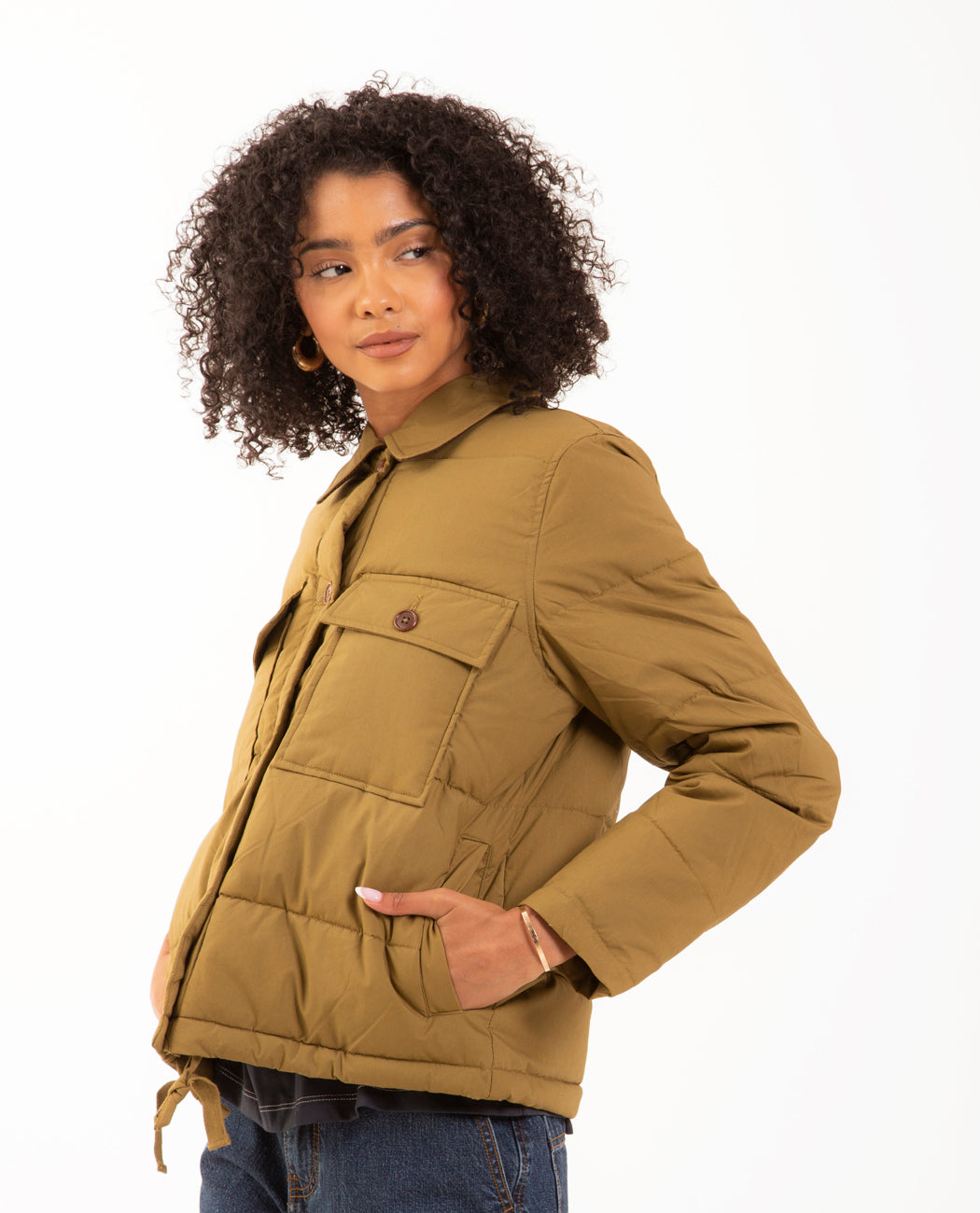 American rag outlet olive green jacket