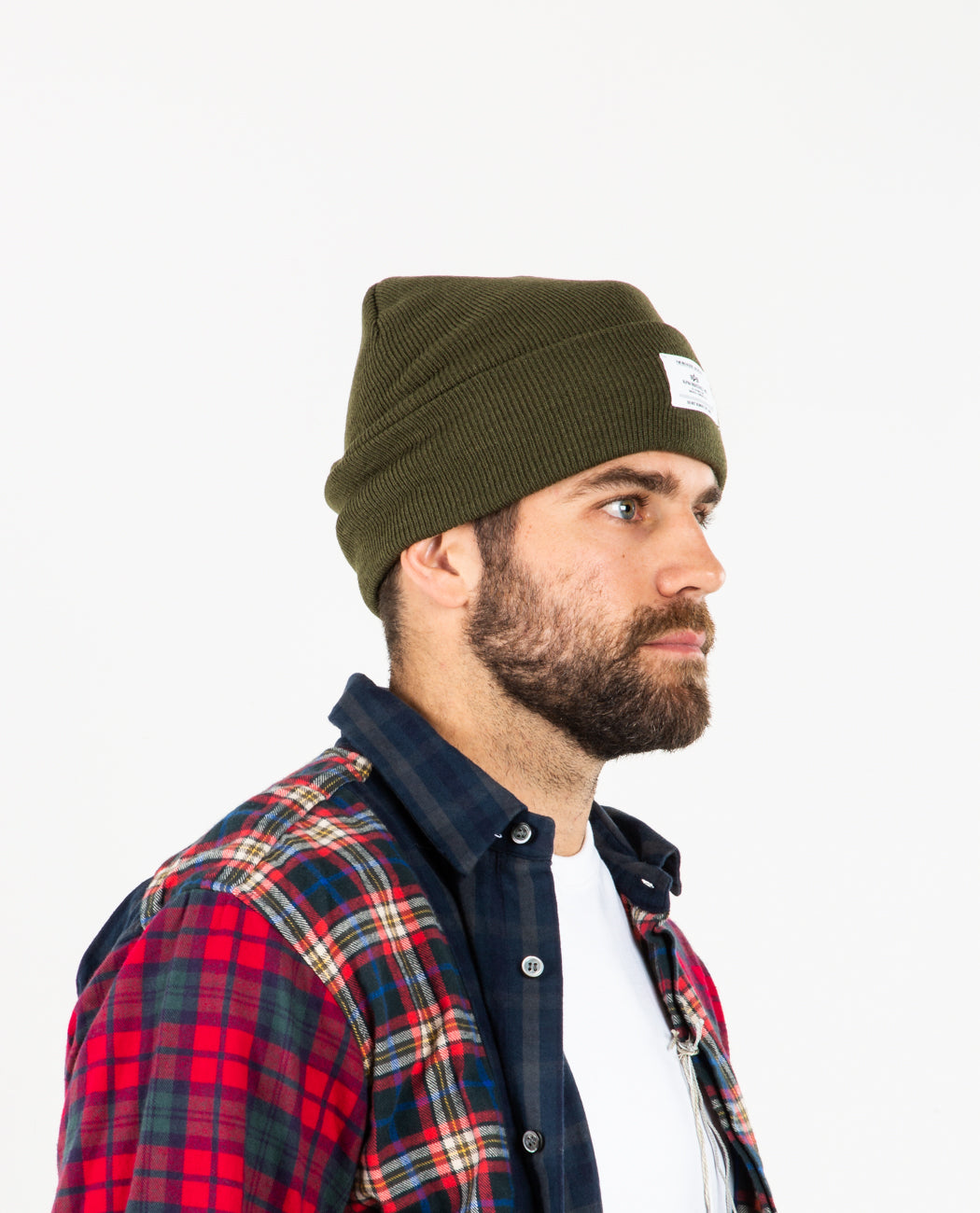 Essential Beanie Olive Men Hats ALPHA INDUSTRIES