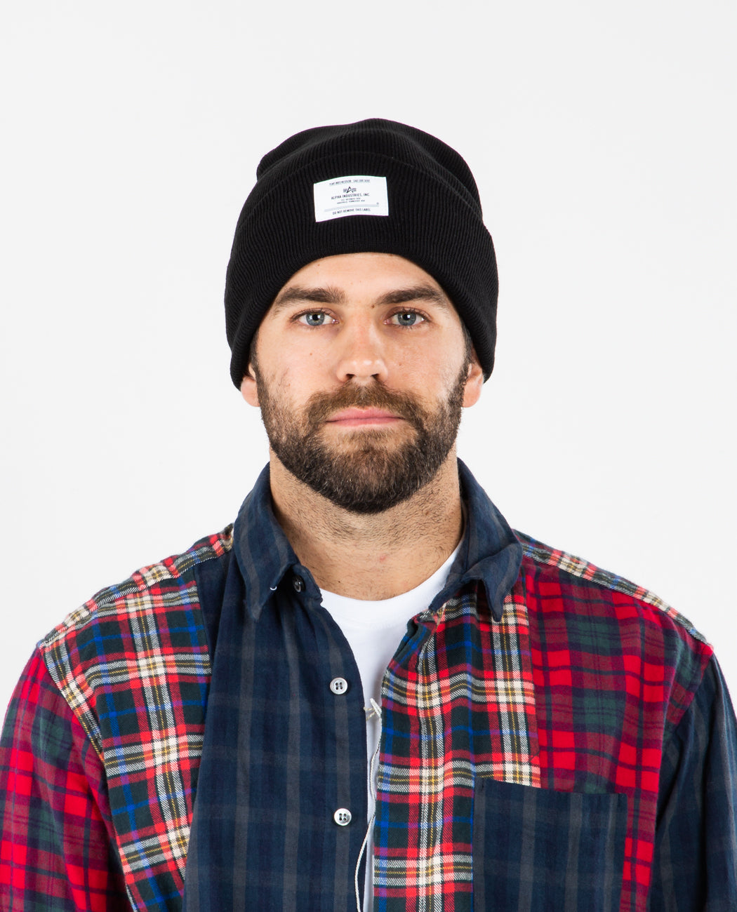 Essential Beanie Black Men Hats ALPHA INDUSTRIES