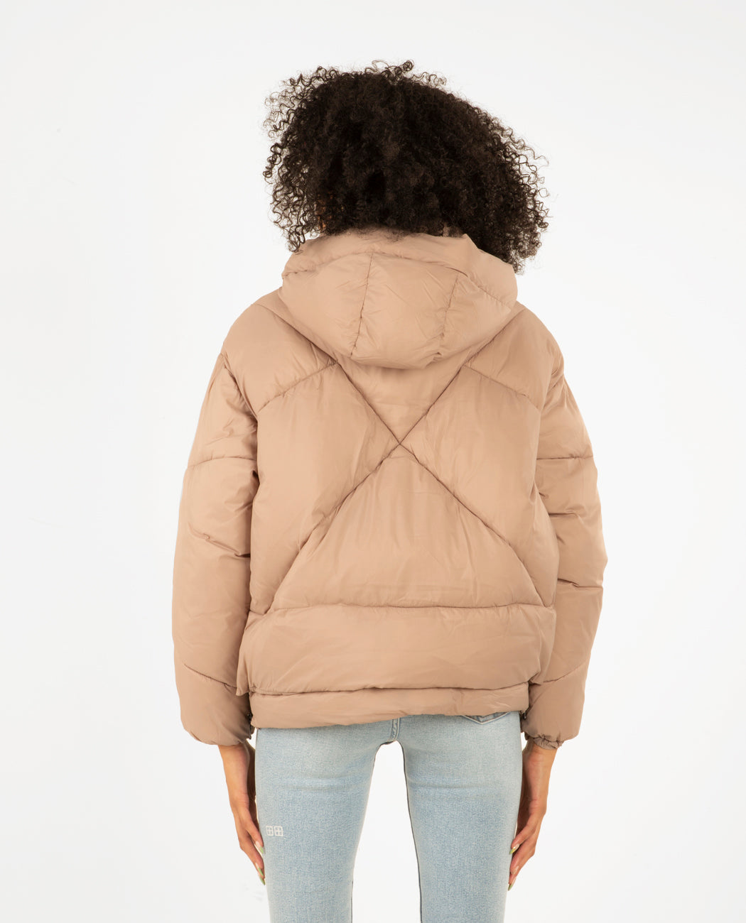 Eugenie Short Recycled Jacket Champagne Women Coats + Jackets CANADIAN CLUB