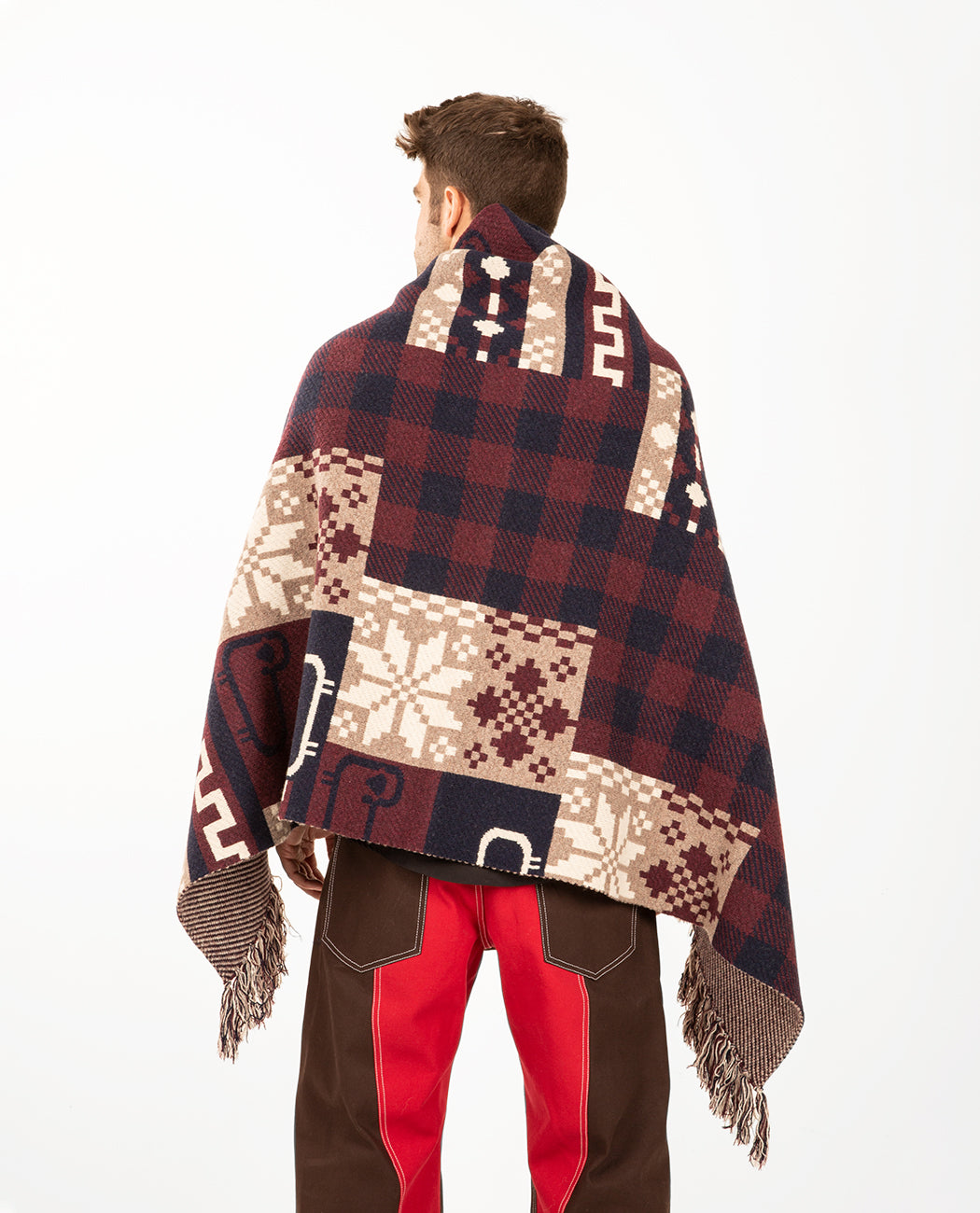 Knit Check Blanket Men Coats + Jackets WOOLRICH