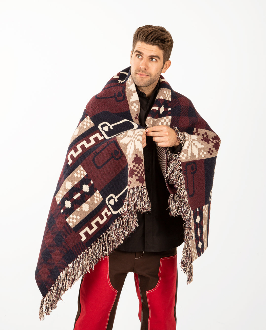Knit Check Blanket Men Coats + Jackets WOOLRICH