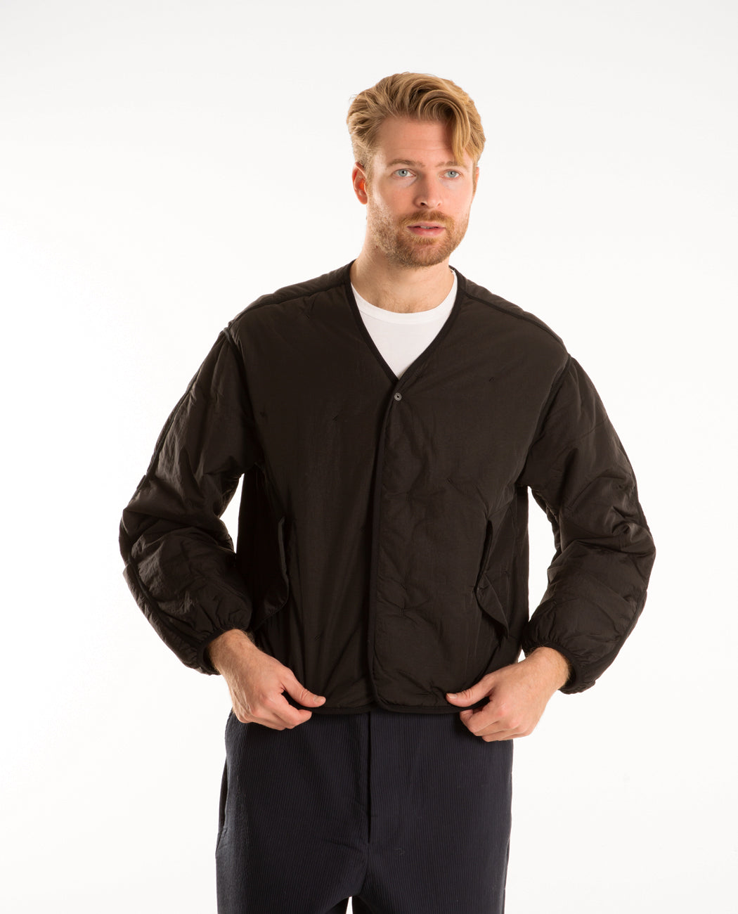 Liner Jacket Black Men Coats + Jackets IISE