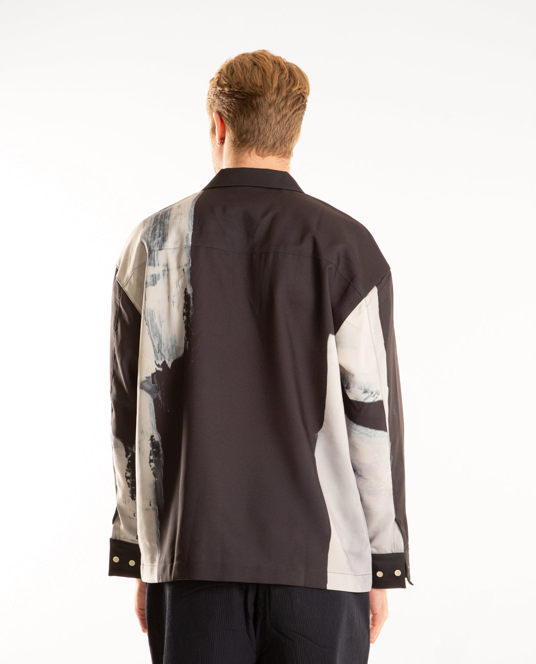 Brush Button-Up Shirt Men Shirts IISE