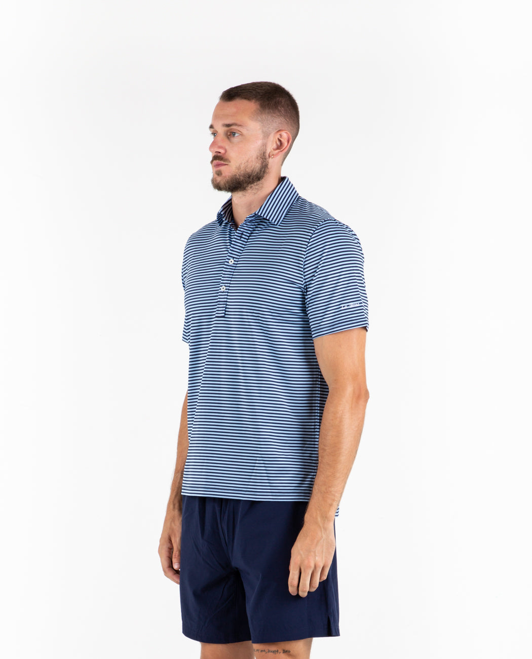 Thin Stripe Lightweight Airflow Polo – American Rag Cie