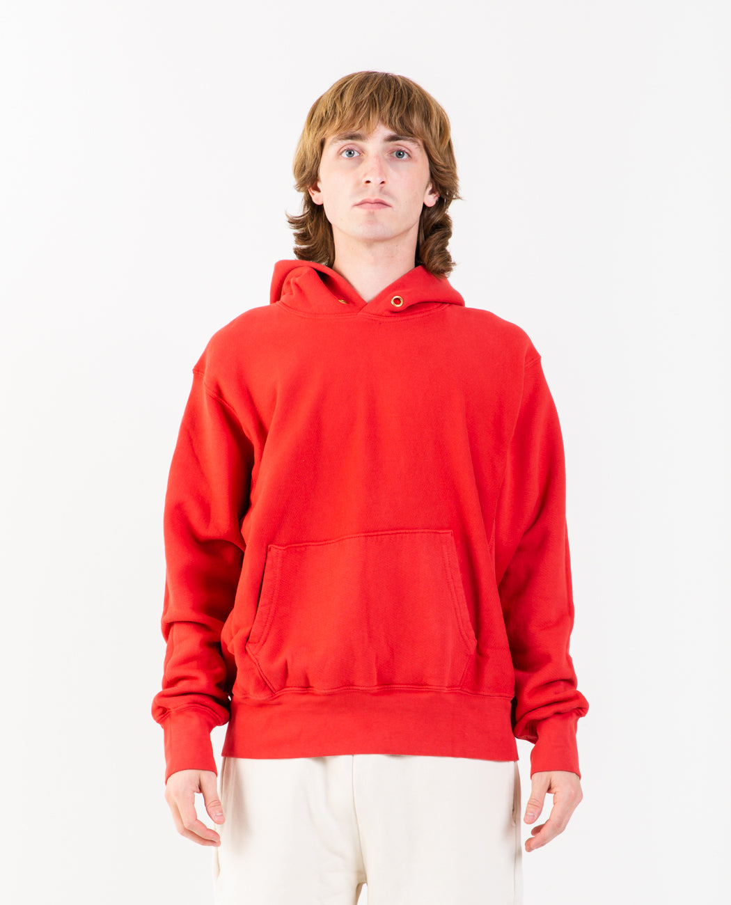 Cropped hoodie sale brick red