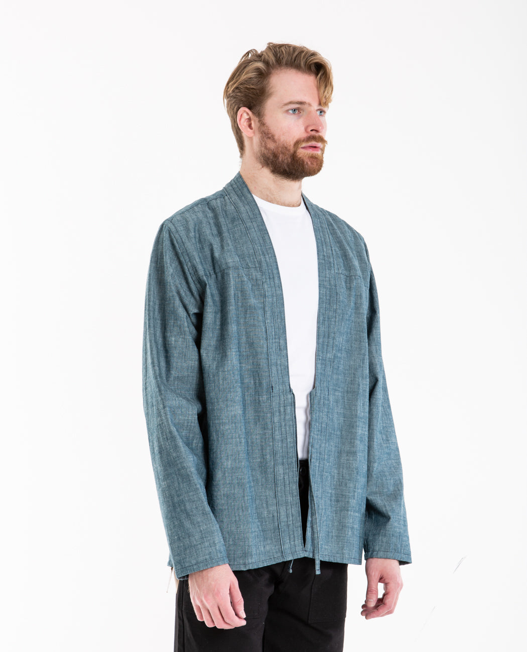 Kimono Shirt 5oz Rinsed Chambray – American Rag Cie